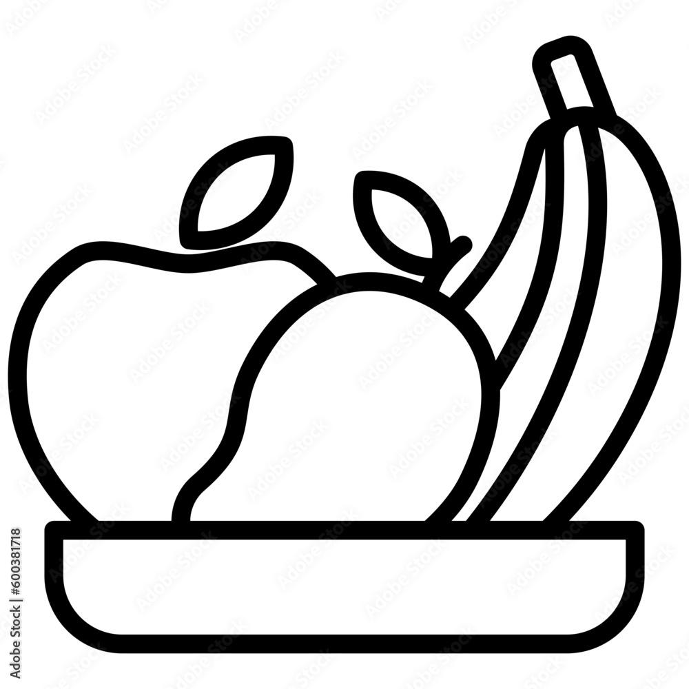 fruit breakfast, food courts vector icons for web design, app, banner, flyer and digital marketing. fruit breakfast, food courts vector icons for web design, app, banner, flyer and digital marketing.