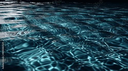 blue water surface, generative AI