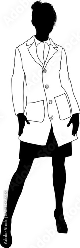 Wallpaper Mural Female Scientist Engineer Woman Silhouette Person Torontodigital.ca