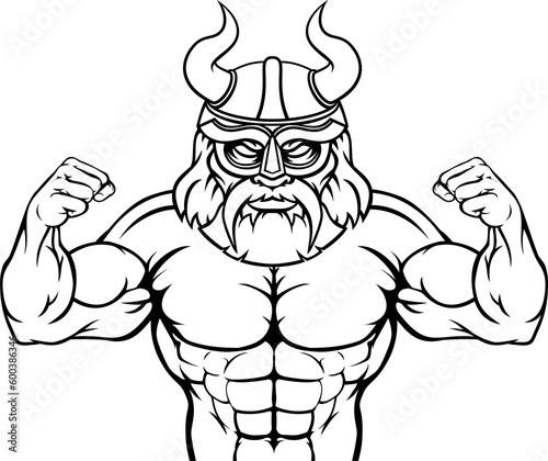 Wallpaper Mural Viking Cartoon Sports Mascot Torontodigital.ca