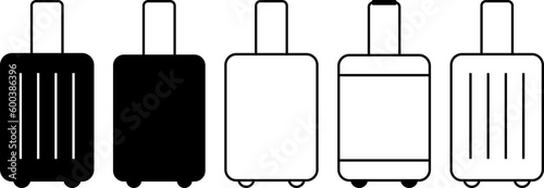 Baggage icons. Travel concept. 