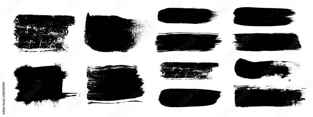 Paint brush vector hand drawn grungre banners Paint brush vector hand drawn grungre banners