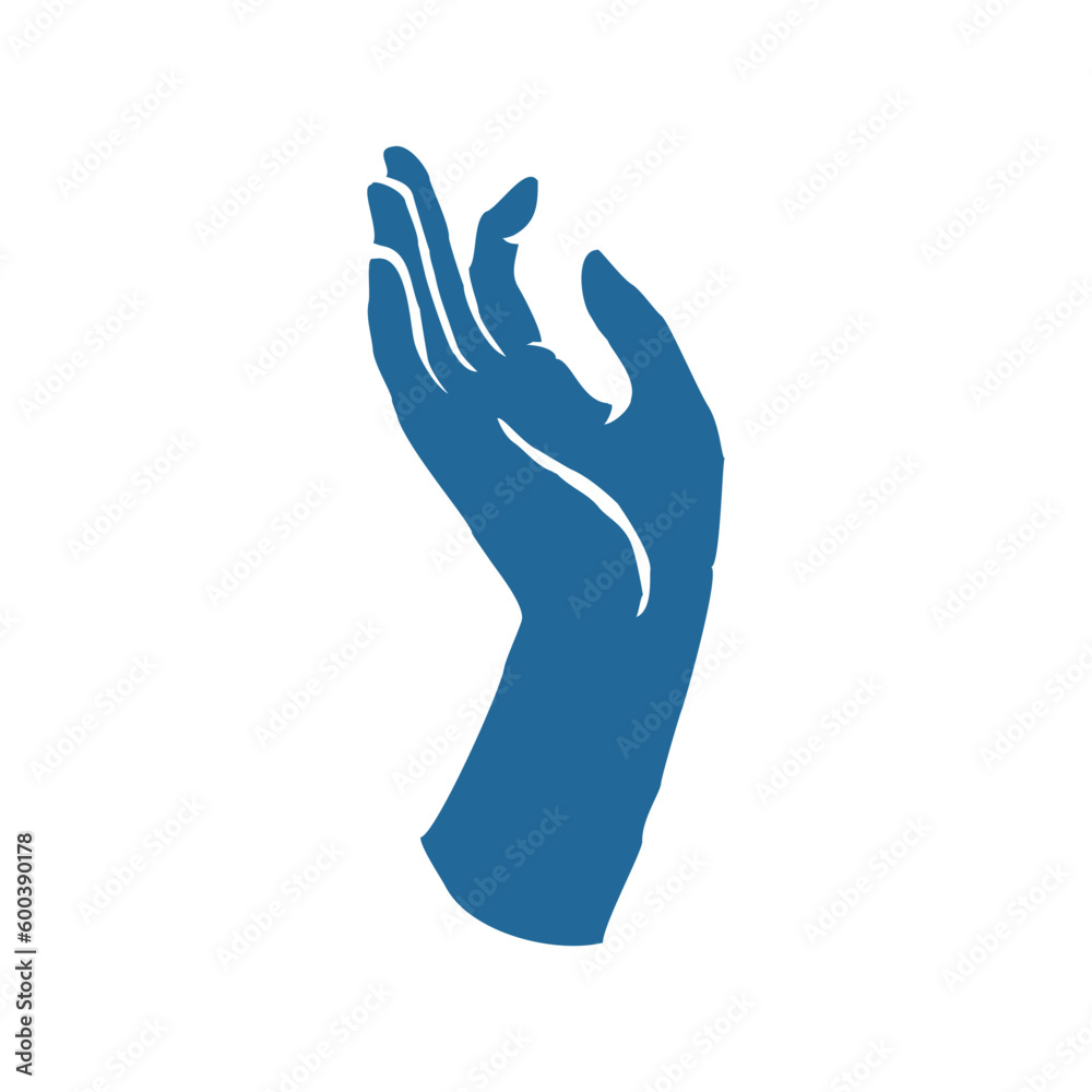 Obraz premium Abstract art of hand silhouette Matisse inspired contemporary style vector illustration