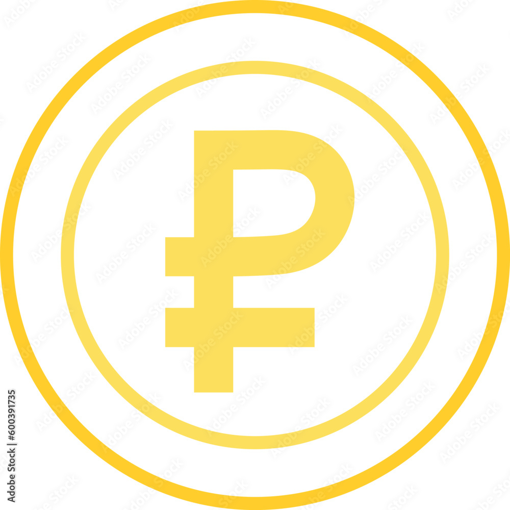 Ruble Currency icon coin - For presentation, graphic design, mobile application, web design, infographics, UI. Editable Stroke. Vector illustration. Ruble Currency icon coin - For presentation, graphic design, mobile application, web design, infographics, UI. Editable Stroke. Vector illustration.