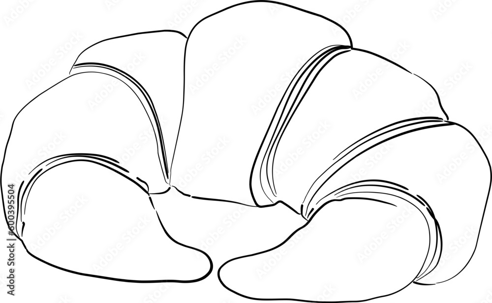 Croissant outline