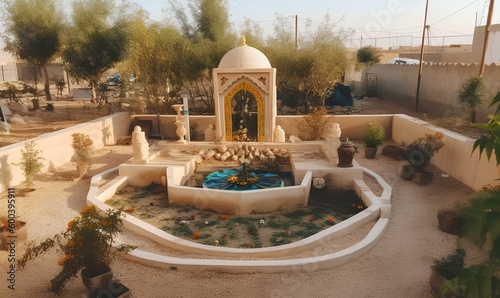 Tomb of the arabian royal family. generative AI