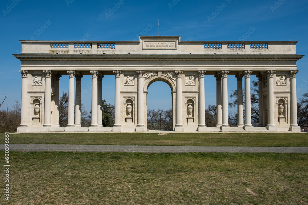 Obraz premium The colonnade on Rajstna is a romantic classicist gloriet near Valtice town, Czech Republic