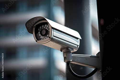 CCTV security camera in the street