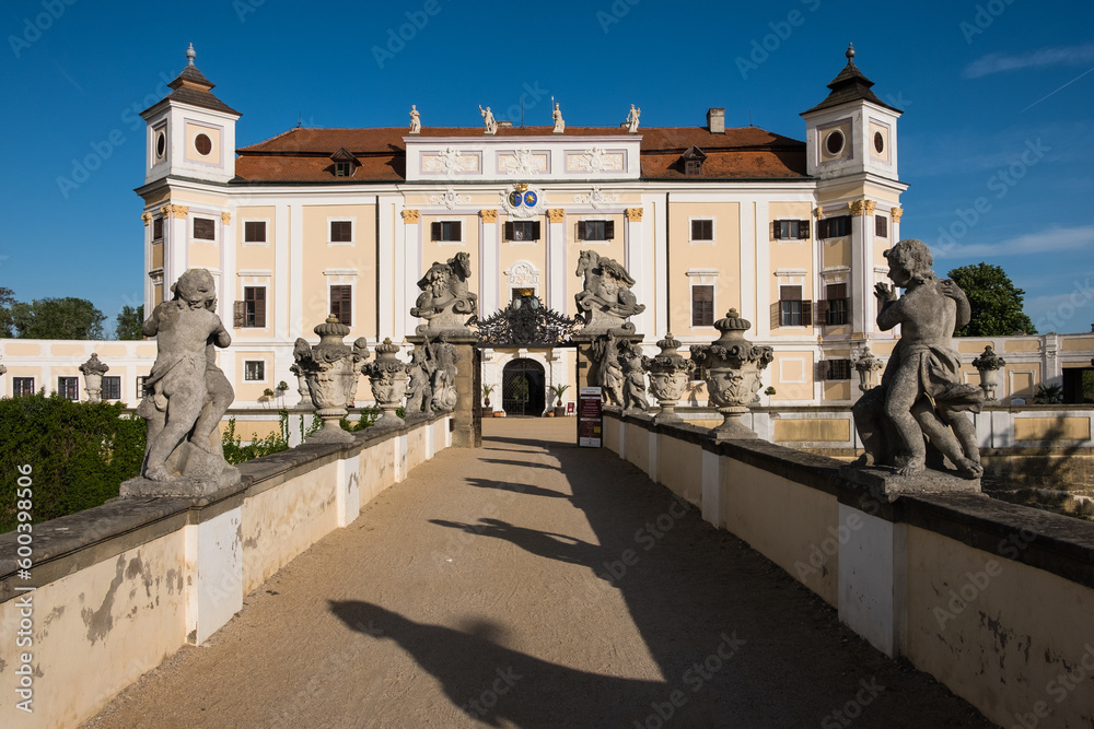 View to Milotice Castle, Czech Republic - State Milotice called pearl of South Moravia