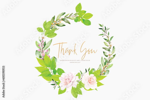 beautiful floral wreath summer and spring season