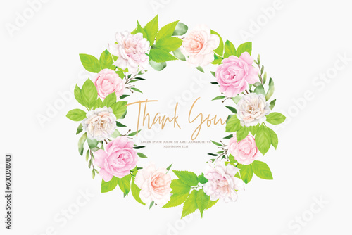 beautiful floral wreath summer and spring season