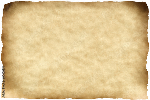 Old Vintage Grungy Paper Sheet With Rough Edges