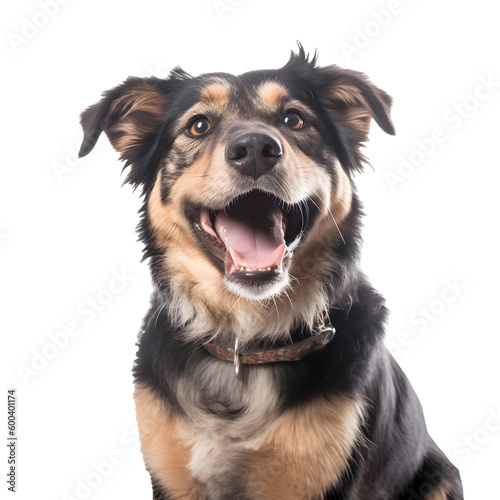 happy dog for decorating projects Transparent background. 