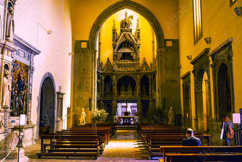 Inside of the 14th-century church of San Giovanni a Carbonara in Napoli  Italy