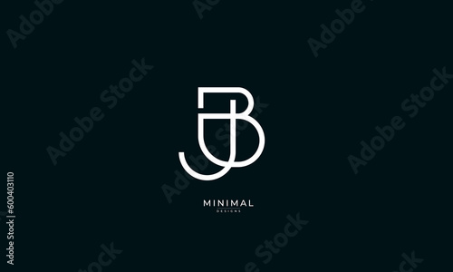 Monogram icon logo BJ or JB