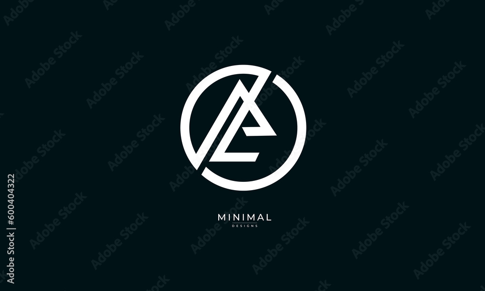Monogram icon logo AL or LA Monogram icon logo AL or LA