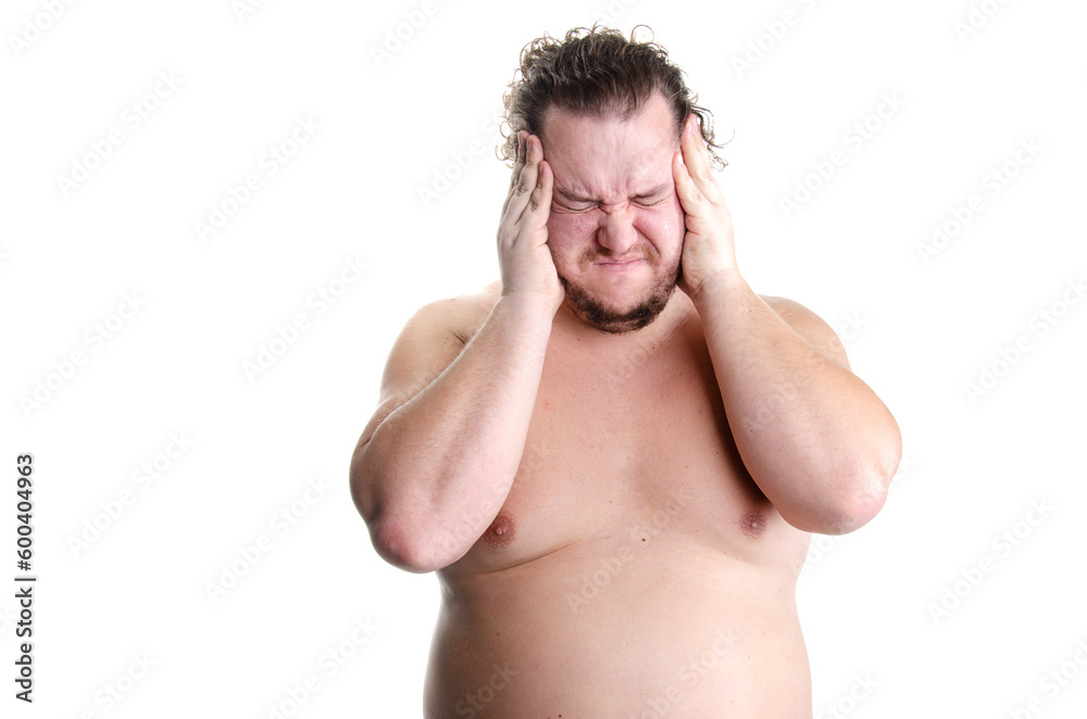 Diet and depression. Funny fat man and his problems. Diet and depression. Funny fat man and his problems.