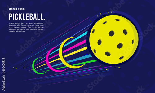 Attractive editable vector pickleball background design great for your design resources print and others	
