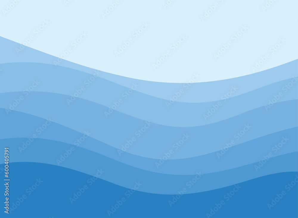 Obraz premium Blue Wave Abstract Background Design For Presentation Printing Paper Template Pattern 