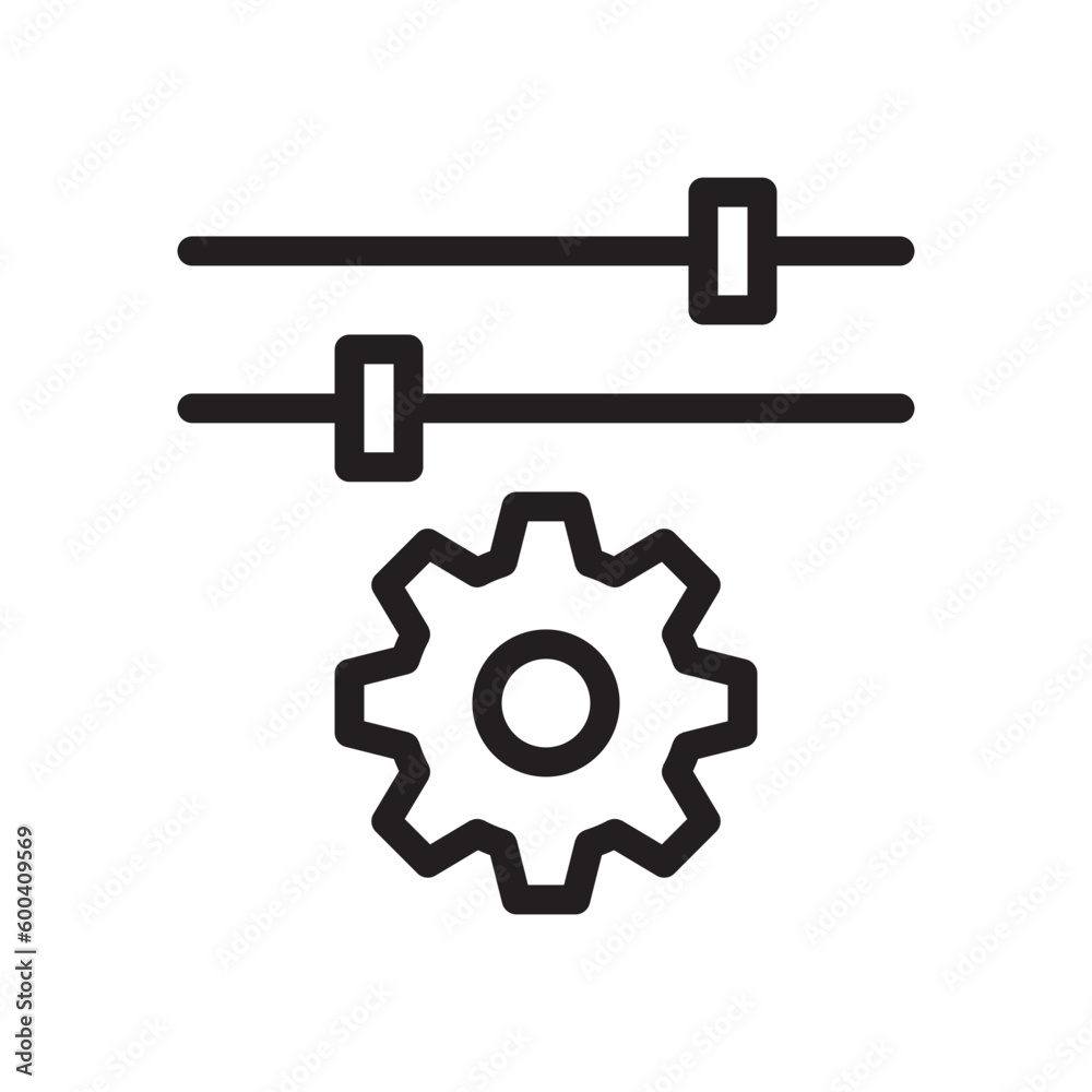 settings line icon settings line icon
