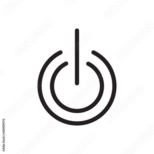 shutdown line icon