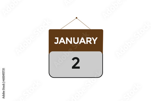 january 2 calendar date reminder,calendar 2 january date template  
