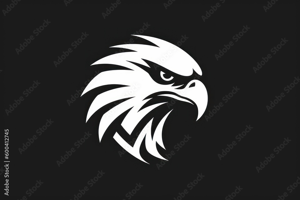 Eagle head logo symbol. Beautiful illustration picture. Generative AI Eagle head logo symbol. Beautiful illustration picture. Generative AI