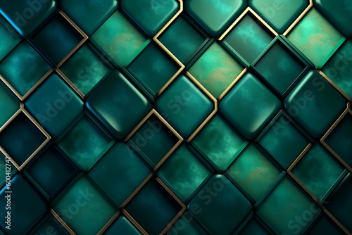 Luxury emerald pattern background. ai