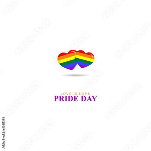 Vector illustration of Happy Pride Month social media story feed mockup template