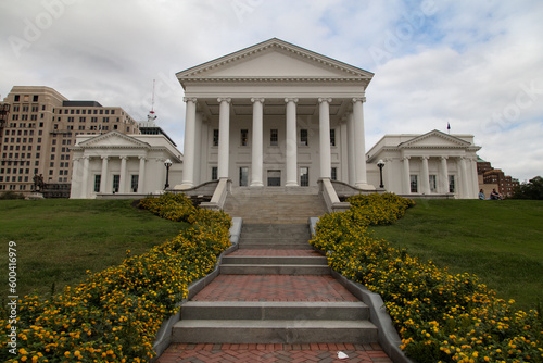 Virginia state capitol building in Richmond, Virginia.