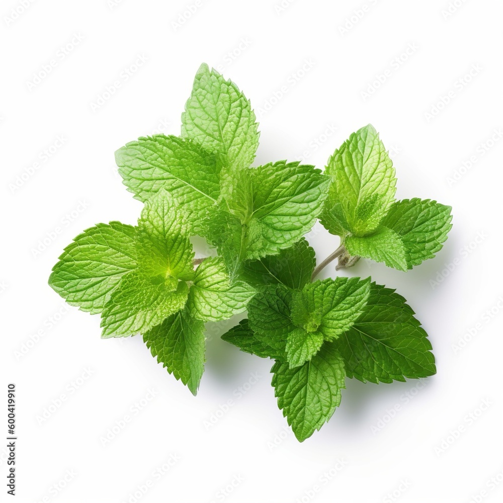 fresh mint leaves created with generative AI fresh mint leaves created with generative AI