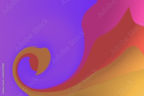 Modern colorful flow poster design liquid shape color paint colorful moving simple blob