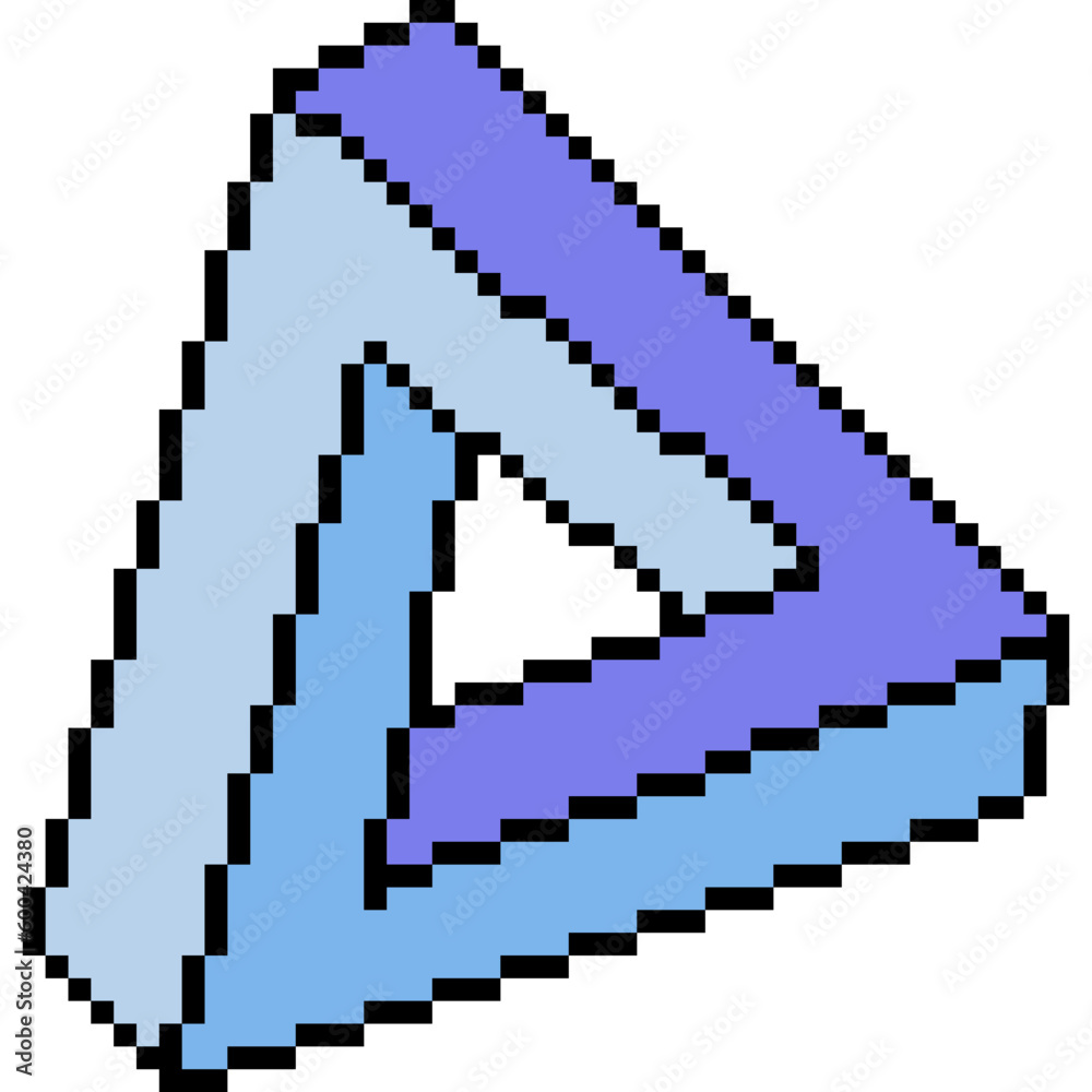 pixel art illusion triangle abstract pixel art illusion triangle abstract