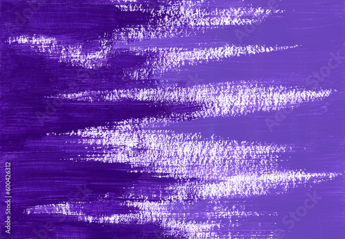 Obraz na płótnie Abstract acrylic dark violet and light violet paint texture. Brushstrokes of different shades violet paint from two sides of horizontal canvas. Artistic background with place for text. w salonie