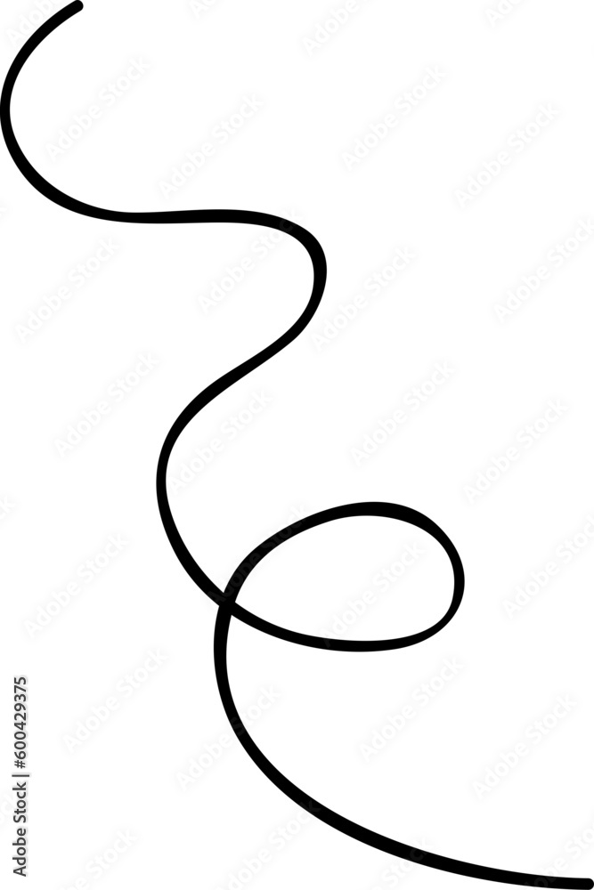 Squiggle Abstract Line