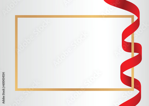 modern background with a combination of red ribbons, with empty space for text. vector illustration for greeting card, charter, presentation, banner.