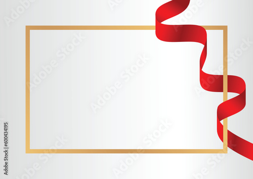 modern background with a combination of red ribbons, with empty space for text. vector illustration for greeting card, charter, presentation, banner.