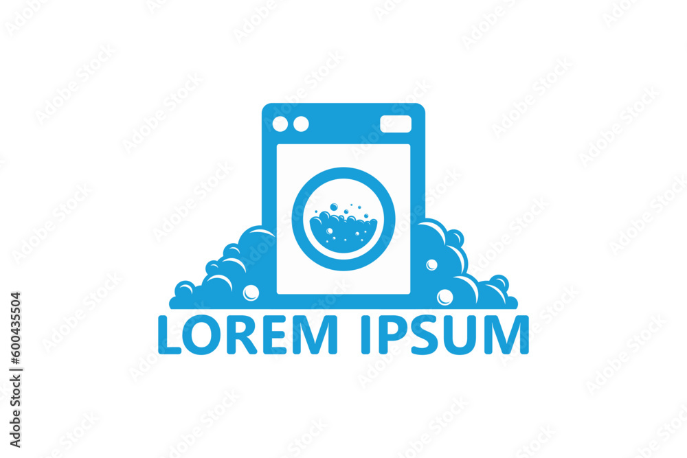 Laundry logo template design vector Laundry logo template design vector