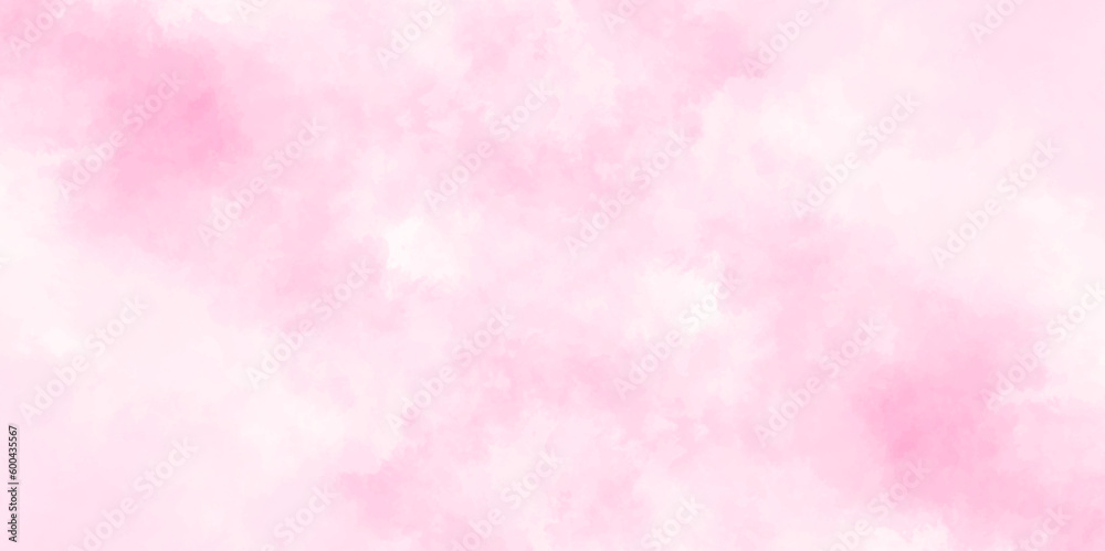 Abstract pink watercolor background .hand painted vector illustration .gradient pink texture background .Soft pink grunge background frame.
