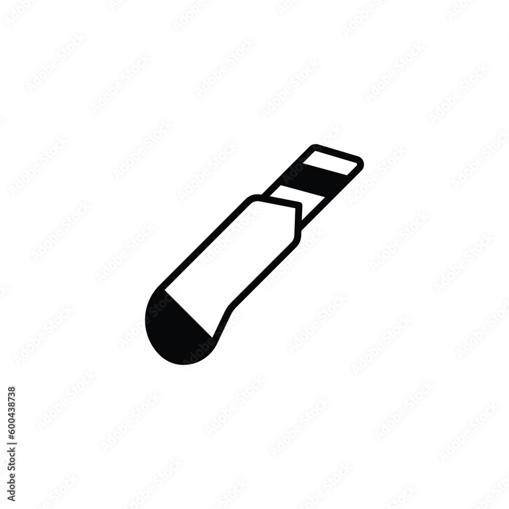 Cutter icon design with white background stock illustration Cutter icon design with white background stock illustration
