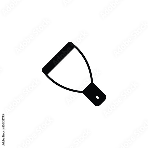Trowel icon design with white background stock illustration
