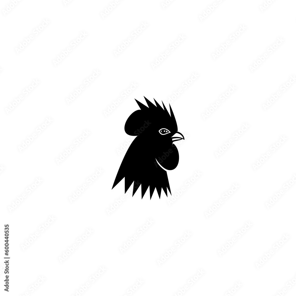 Fototapeta premium Rooster icon isolated on white background