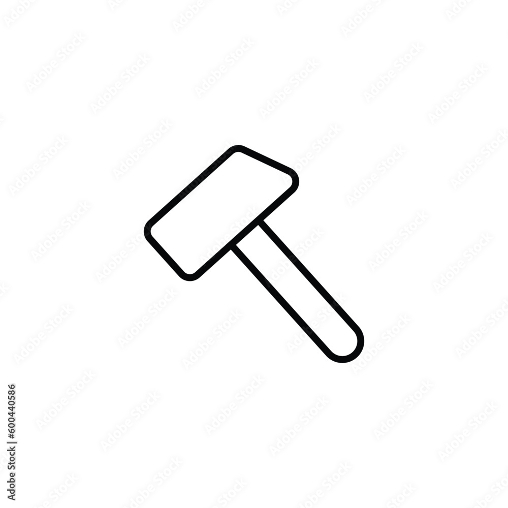 Rammer icon design with white background stock illustration Rammer icon design with white background stock illustration