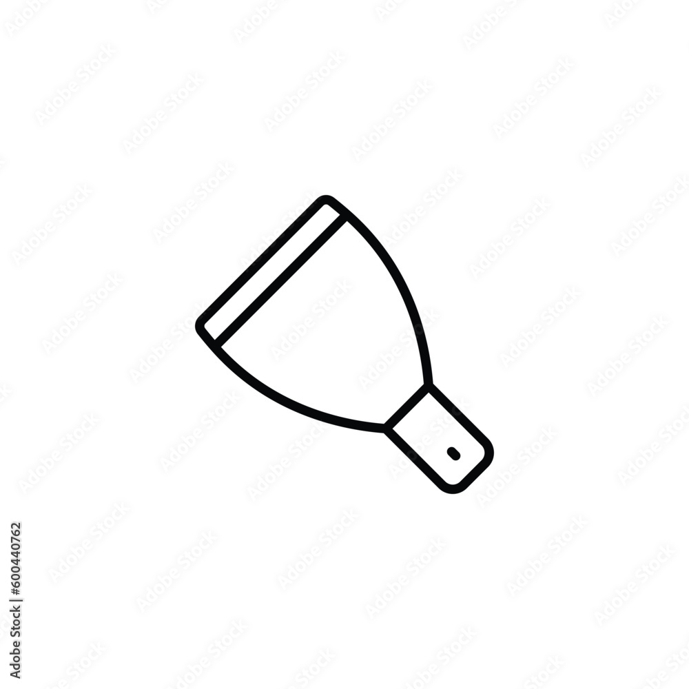 Trowel icon design with white background stock illustration Trowel icon design with white background stock illustration