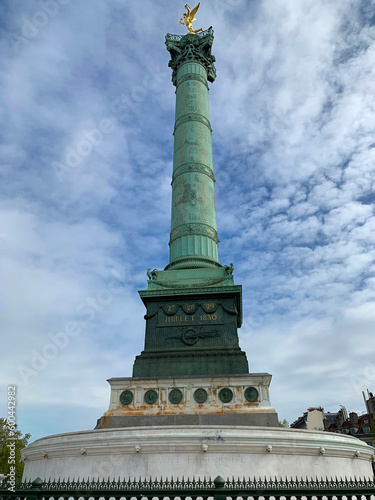 Place de la Bastille is a square in Paris, a symbolic place of the French Revolution, where the old fortress of the Bastille was destroyed between July 14, 1789 and July 14, 1790