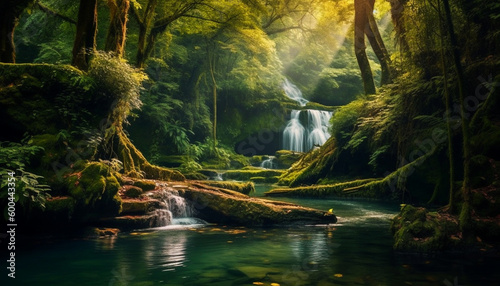 Beautiful river in a peaceful forest