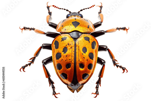 Close-up of a Mottled Bug on Transparent Background, Generative Ai © Happymoon