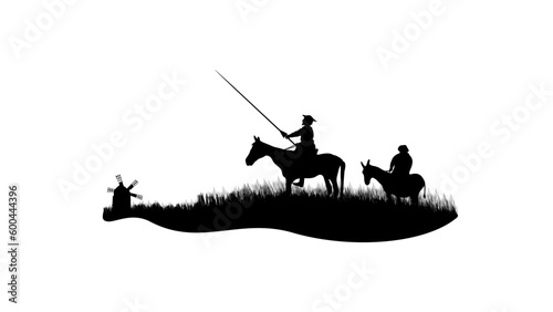 Don Quixote silhouette photo