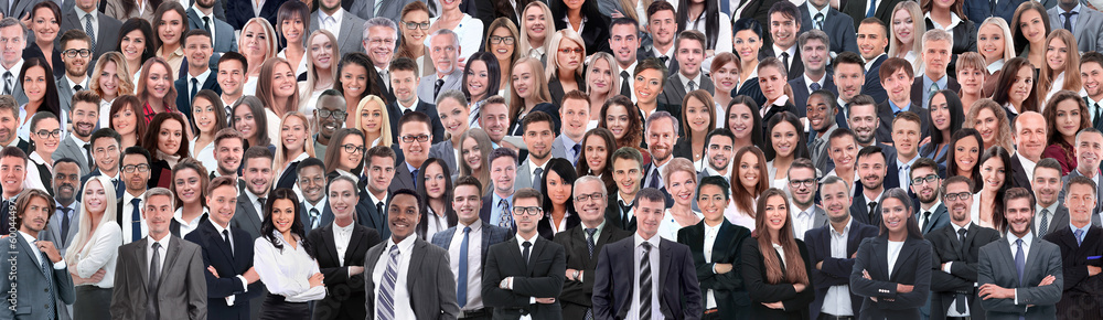 Business people group collage background