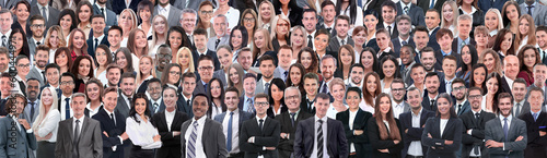 Business people group collage background © ASDF